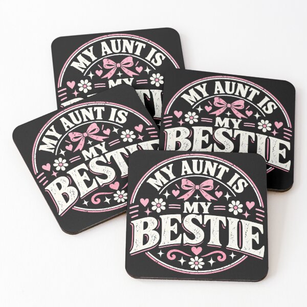 Item preview, My Aunt Is My Bestie Cute Aunt Niece Friendship Gift designed and sold by THREE LITTLE BEANS.