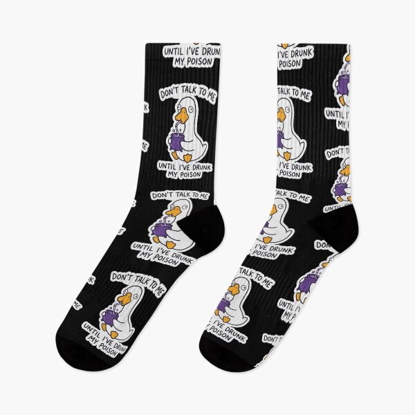Item preview, Goose Drinking Poison Dark Humor Graphic designed and sold by Flying Doggo.