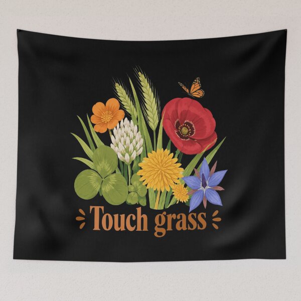Item preview, Touch Grass Wildflowers designed and sold by delila8a8e.