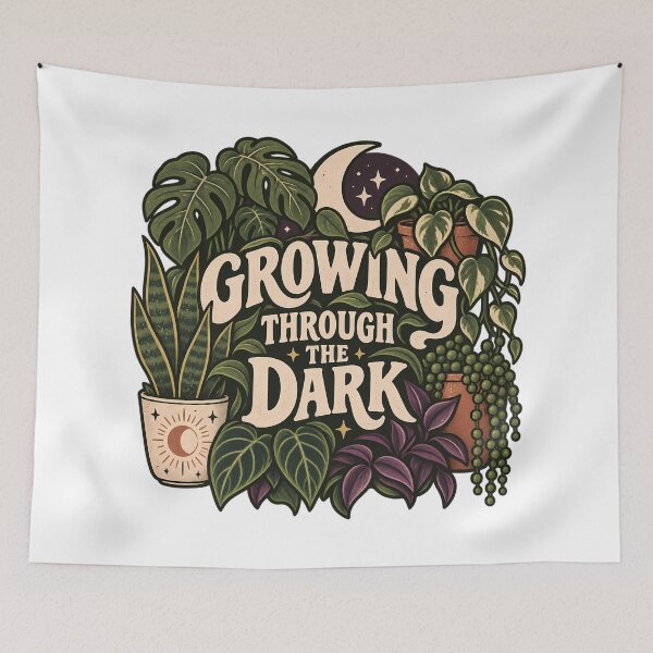 Item preview, Growing Through the Dark Plants designed and sold by Thai Vibe Studio.