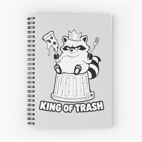Item preview, King of Trash Raccoon Sticker – Funny Pizza Trash Panda designed and sold by MalisoStickers.