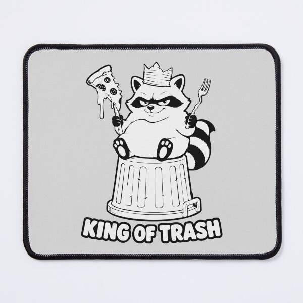 Item preview, King of Trash Raccoon Sticker – Funny Pizza Trash Panda designed and sold by MalisoStickers.