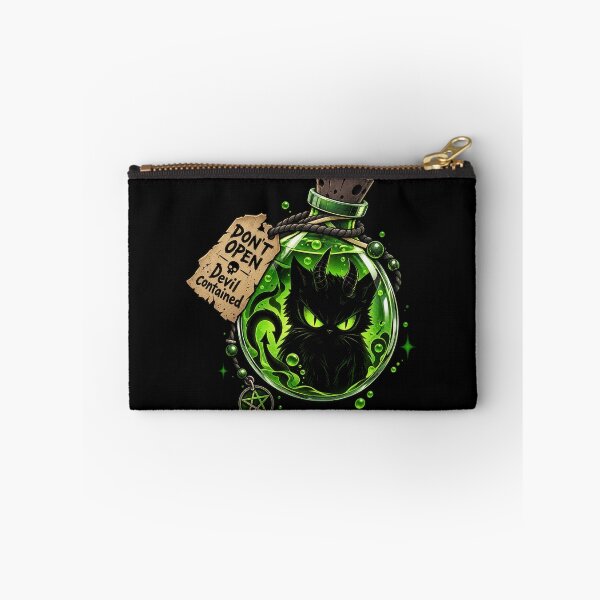 Item preview, Parody Bottled Devil - Evil cute Black Cat - Aesthetic Design designed and sold by Just4Sinners.