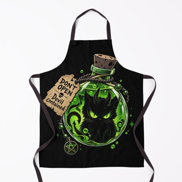 Item preview, Parody Bottled Devil - Evil cute Black Cat - Aesthetic Design designed and sold by Just4Sinners.