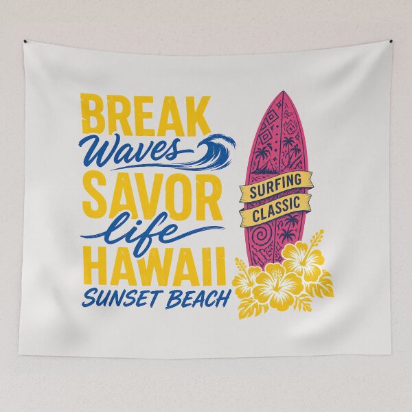 Item preview, Break Waves Hawaii Surf designed and sold by TshirtsOnline-.