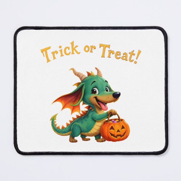 Item preview, Cute Halloween Dachshund in Dragon Costume designed and sold by Kedspicedesign.