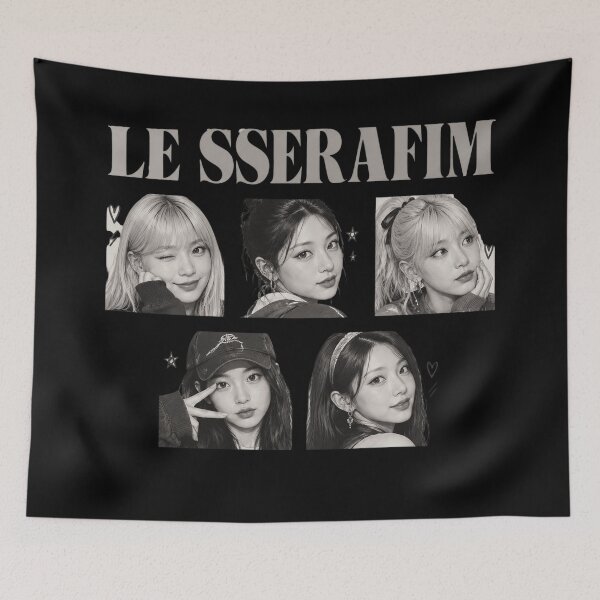 Item preview, El collage de Le Sserafim designed and sold by DewittlorraArts.