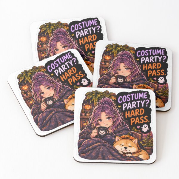 Item preview, Costume Party Hard Pass Anime Girl Design | Socially Offline Club Halloween designed and sold by DailyStruggleCo.