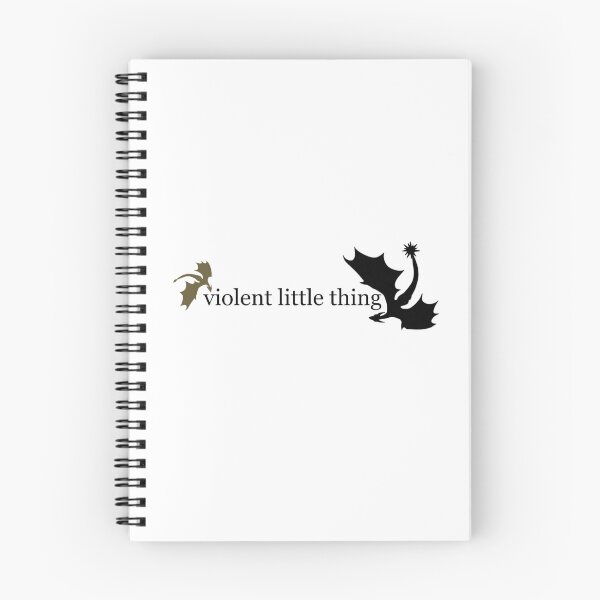 Item preview, Fourth Wing Quote Violent Little Thing with Dragons designed and sold by letizzart designs.