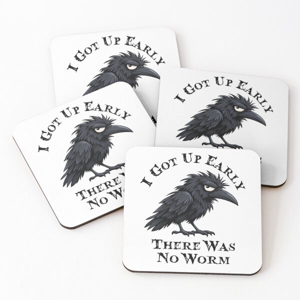 Item preview, Grumpy Crow I Got Up Early There Was No Worm designed and sold by LounisArt.
