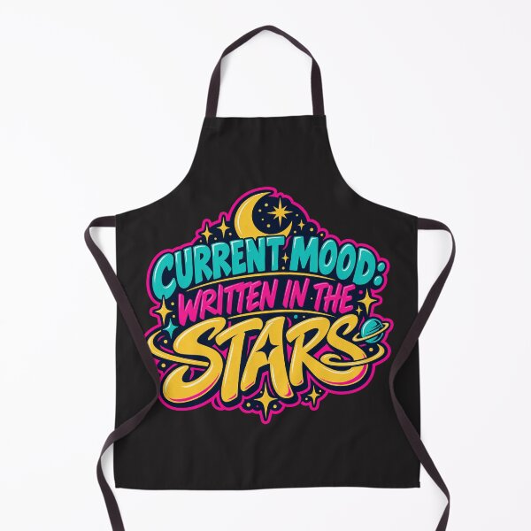 Item preview, Current Mood Written in the Stars – Retro Cosmic Typography designed and sold by MetaModel Editions.