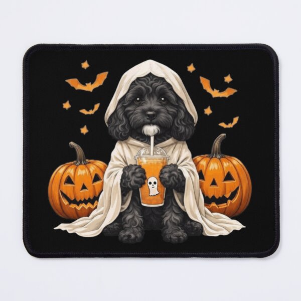Item preview, Black Cavapoo Halloween Shirt, Cute Ghost Dog Pumpkin Tee designed and sold by Anime ⭐⭐⭐⭐⭐.