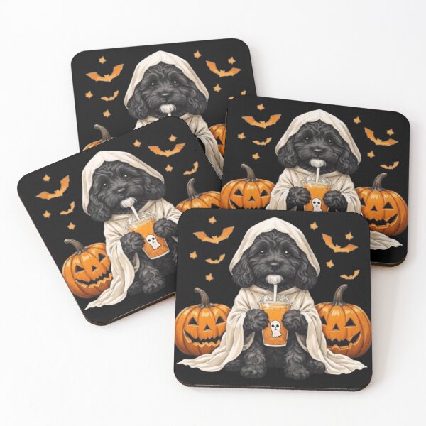 Item preview, Black Cavapoo Halloween Shirt, Cute Ghost Dog Pumpkin Tee designed and sold by Anime  ⭐⭐⭐⭐⭐.