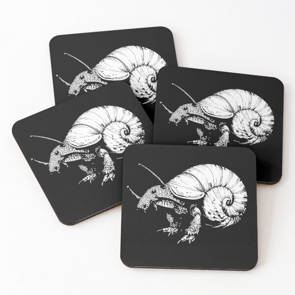 Item preview, Medieval Snail Beast Dark Fantasy Ink designed and sold by Litely.