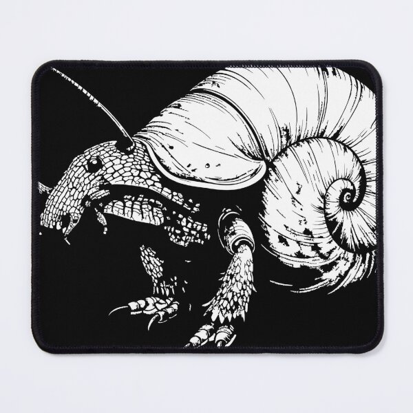 Item preview, Medieval Snail Beast Dark Fantasy Ink designed and sold by Litely.