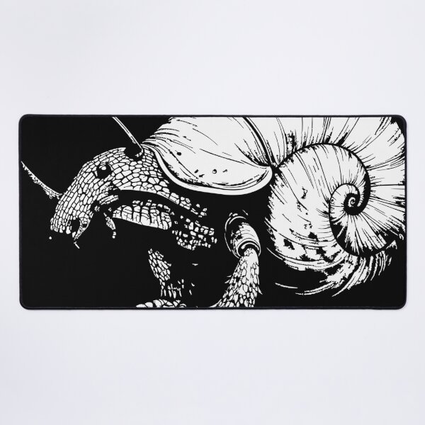 Item preview, Medieval Snail Beast Dark Fantasy Ink designed and sold by Litely.