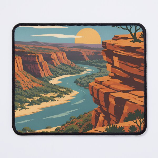 Item preview, Vintage Kalbarri National Park Retro Sunset Travel designed and sold by Imaginationbeyond.