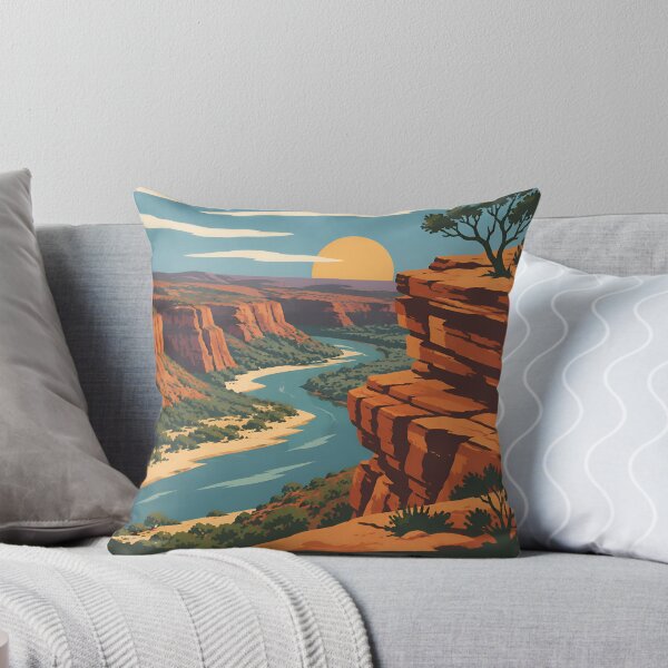 Item preview, Vintage Kalbarri National Park Retro Sunset Travel designed and sold by Imaginationbeyond.