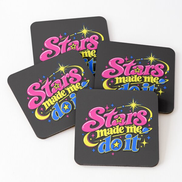 Item preview, Stars Made Me Do It – Funny Astrology Cosmic Typography designed and sold by MetaModel Editions.