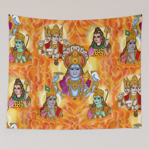 Item preview, Lord Vishnu Digital Drawing | Hindu God Spiritual Artwork  designed and sold by Harshit_Digital_Arts.