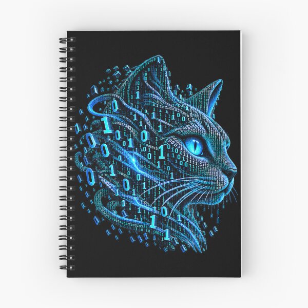 Item preview, Binary Cyber Cat – Digital Predator designed and sold by Kicor.