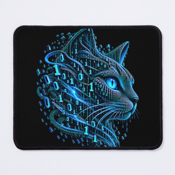Item preview, Binary Cyber Cat – Digital Predator designed and sold by Kicor.