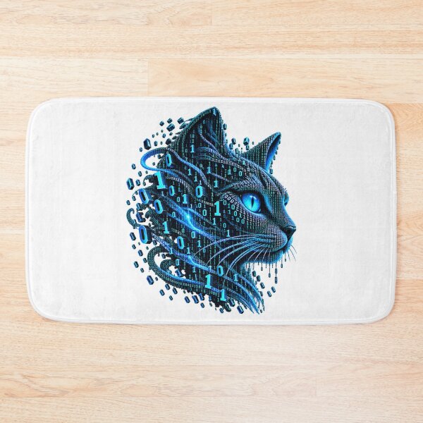 Item preview, Binary Cyber Cat – Digital Predator designed and sold by Kicor.