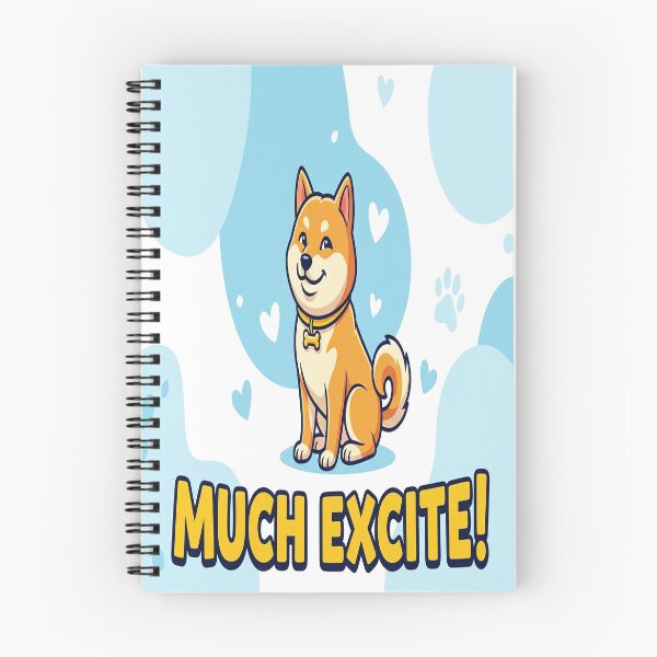 Item preview, Happy Shiba Inu "Much Excite" Vector Art designed and sold by Solomon-Ent-144.