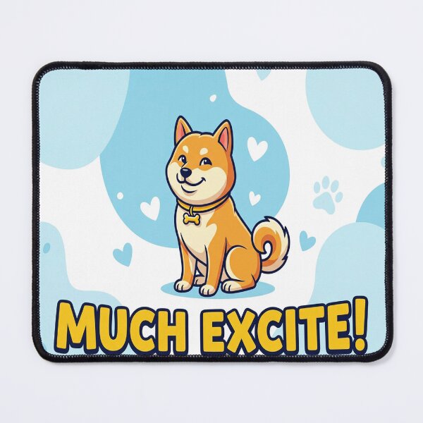 Item preview, Happy Shiba Inu "Much Excite" Vector Art designed and sold by Solomon-Ent-144.