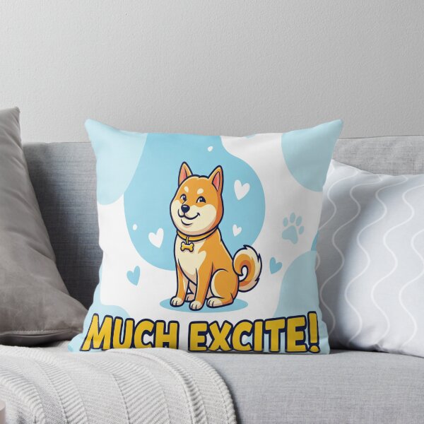 Item preview, Happy Shiba Inu "Much Excite" Vector Art designed and sold by Solomon-Ent-144.