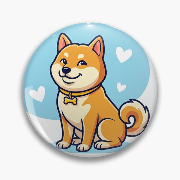 Item preview, Happy Shiba Inu "Much Excite" Vector Art designed and sold by Solomon-Ent-144.