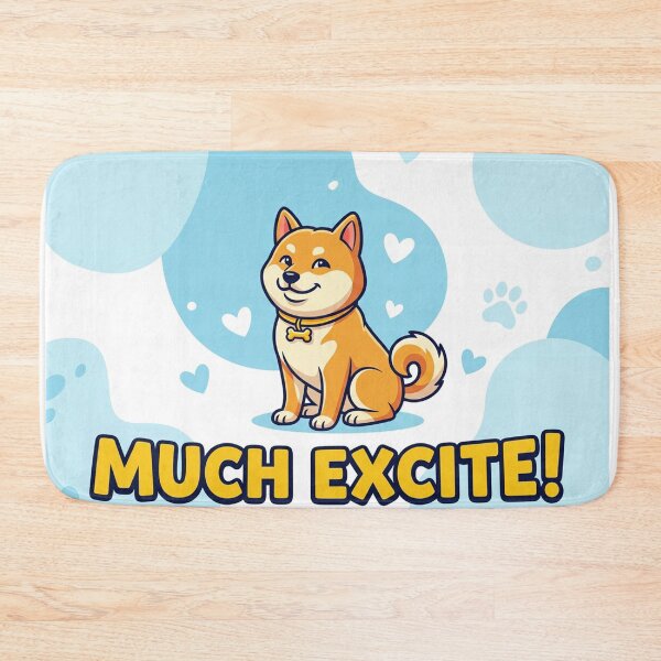 Item preview, Happy Shiba Inu "Much Excite" Vector Art designed and sold by Solomon-Ent-144.