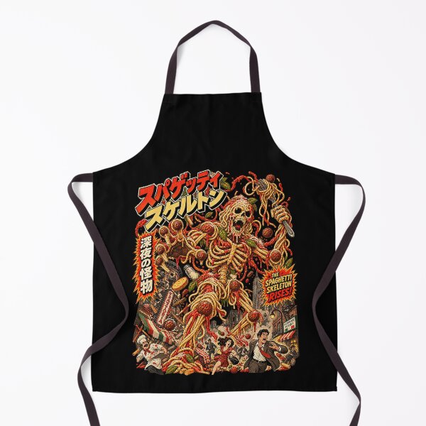 Item preview, Spaghetti Skeleton Monster Italian Food Horror Art designed and sold by ElizBurkes.