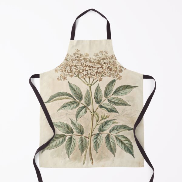 Item preview, Vintage Elderflower Botanical Illustration | Antique White Flower Print designed and sold by NuvoraNest.