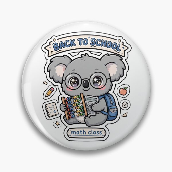 Item preview, Koala Back To School Math Class Sticker designed and sold by Wildlife-Walk.