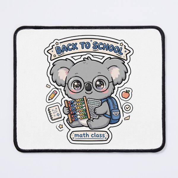 Item preview, Koala Back To School Math Class Sticker designed and sold by Wildlife-Walk.