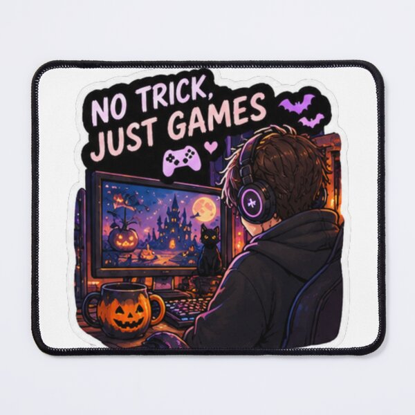 Item preview, No Trick Just Games Gamer Design | PRO Gamer Club Halloween Setup designed and sold by DailyStruggleCo.