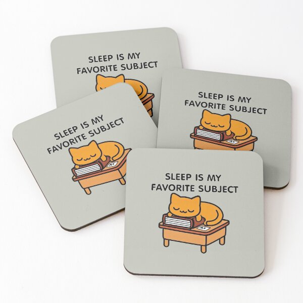 Item preview, Sleep Is My Favorite Subject Cat designed and sold by Aelbrn.