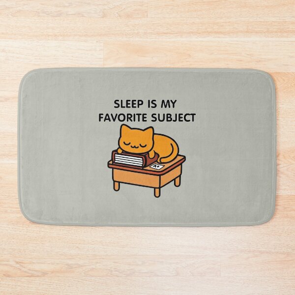 Item preview, Sleep Is My Favorite Subject Cat designed and sold by Aelbrn.
