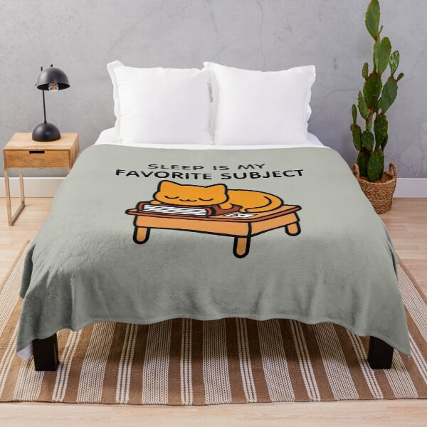 Item preview, Sleep Is My Favorite Subject Cat designed and sold by Aelbrn.