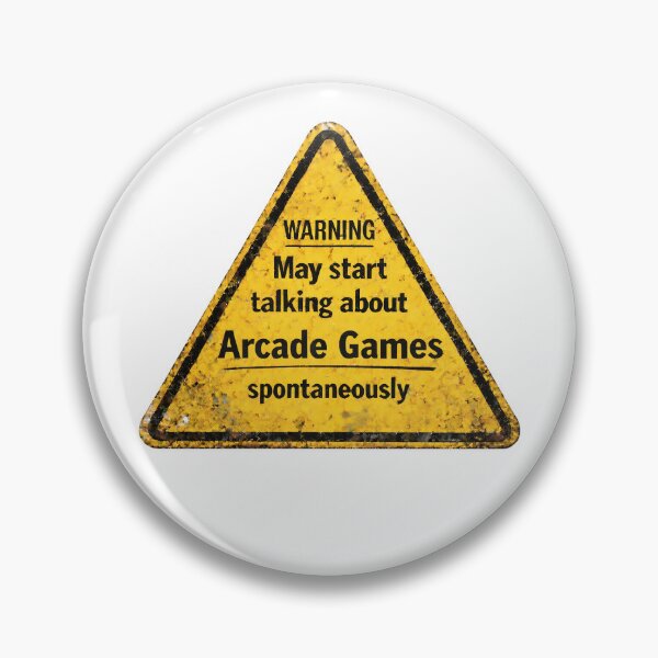 Item preview, Warning May Start Talking About Arcade Games Funny Gamer Design. designed and sold by The-T-In-Retro.