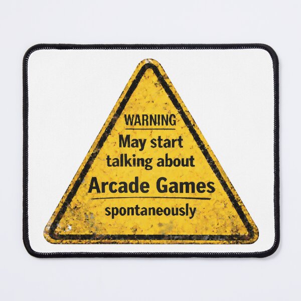 Item preview, Warning May Start Talking About Arcade Games Funny Gamer Design. designed and sold by The-T-In-Retro.