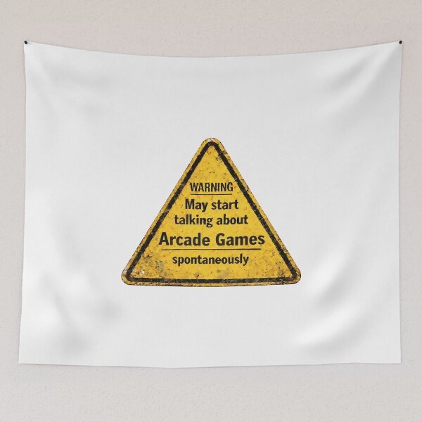 Item preview, Warning May Start Talking About Arcade Games Funny Gamer Design. designed and sold by The-T-In-Retro.