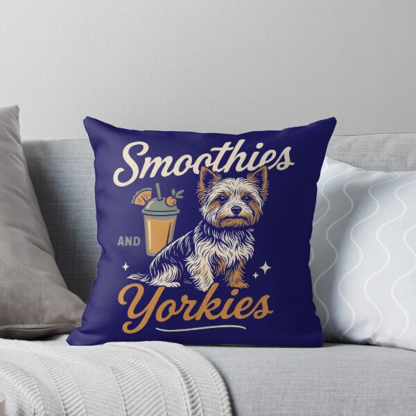 Artikelvorschau, Smoothies und Yorkies Classic – Bekleidung für Yorkshire-Terrier-Liebhaber entworfen und verkauft von PrintSpire Studios.