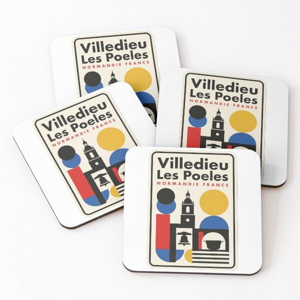 Item preview, Retro Villedieu Les Poeles Bauhaus Geometric Skyline designed and sold by k3rstman1.