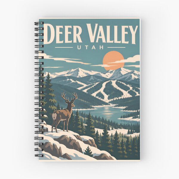 Item preview, Vintage Deer Valley Utah Retro Ski Resort designed and sold by Imaginationbeyond.