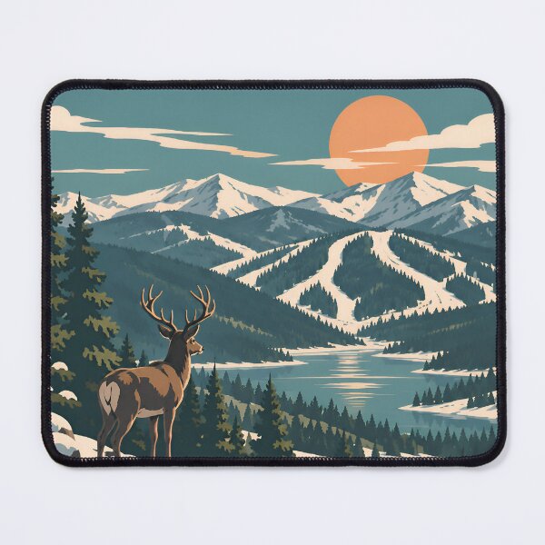Item preview, Vintage Deer Valley Utah Retro Ski Resort designed and sold by Imaginationbeyond.