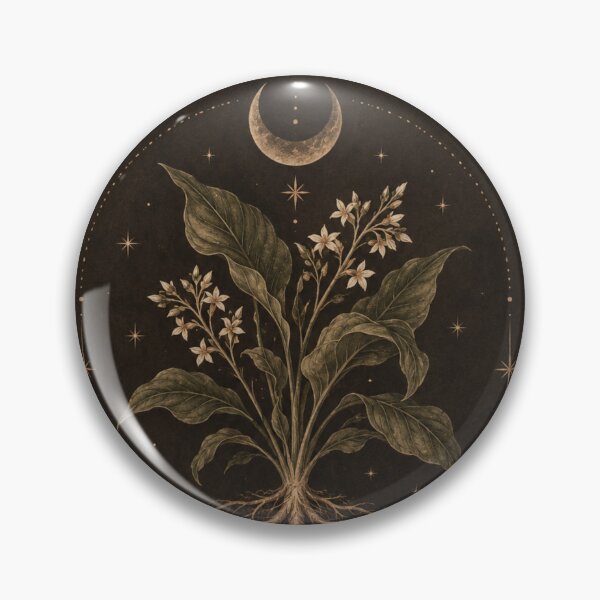 Item preview, Root In Stillness Botanical Moon Art designed and sold by aliceraecreates.