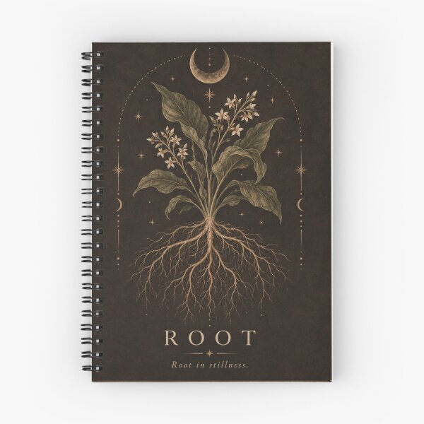 Item preview, Root In Stillness Botanical Moon Art designed and sold by aliceraecreates.