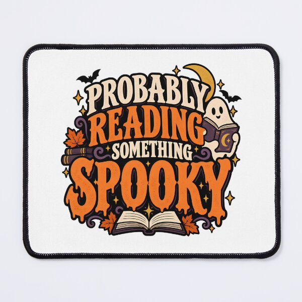 Item preview, Probably Reading Something Spooky Ghost designed and sold by Thai Vibe Studio.